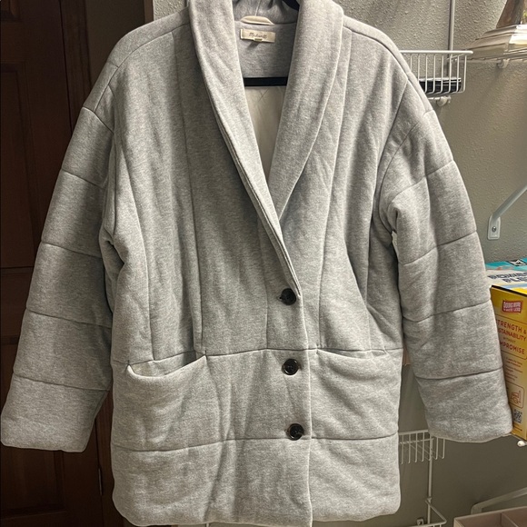 Madewell Gray Teddy Jacket - Picture 2 of 5